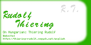 rudolf thiering business card